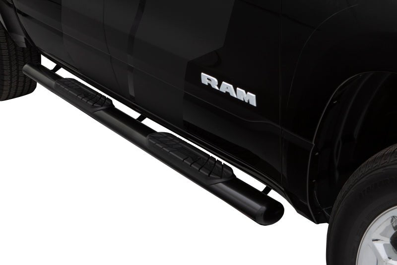 LUND - Lund 10-17 Dodge Ram 2500 Crew Cab 4in. Oval Straight Steel Nerf Bars - Black - Demon Performance