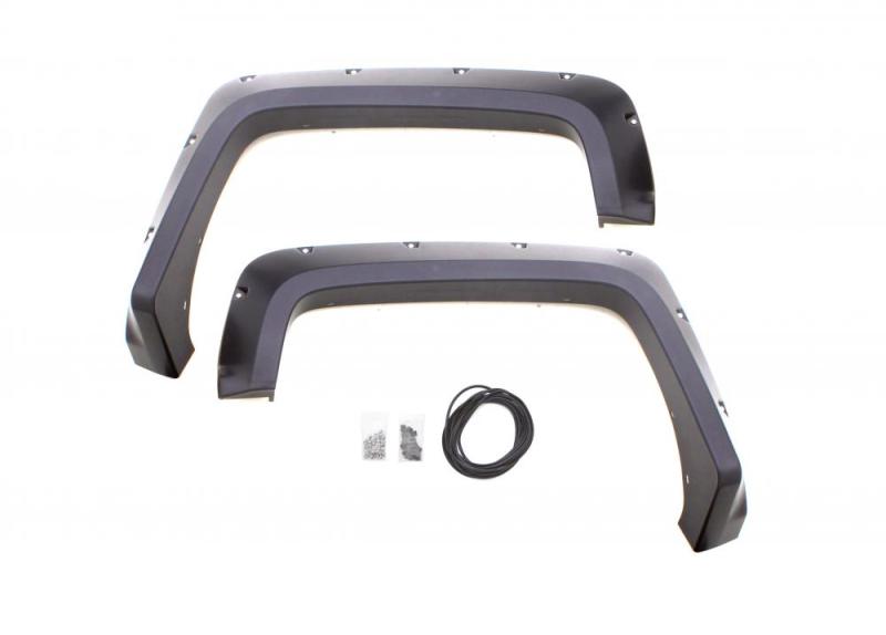 LUND - Lund 10-17 Dodge Ram 2500 RX-Rivet Style Smooth Elite Series Fender Flares - Black (2 Pc.) - Demon Performance