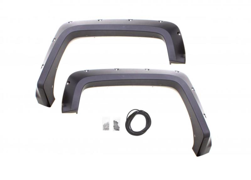 LUND - Lund 10-17 Dodge Ram 2500 RX-Rivet Style Smooth Elite Series Fender Flares - Black (2 Pc.) - Demon Performance