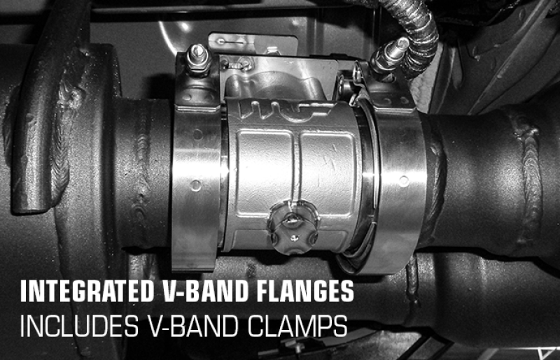 Magnaflow - MagnaFlow 2018 Ford Mustang V8 - 5.0LGAS Exhaust Acc - 2.5in ID/OD - 304SS - Integrated V - Band Flanges - Demon Performance