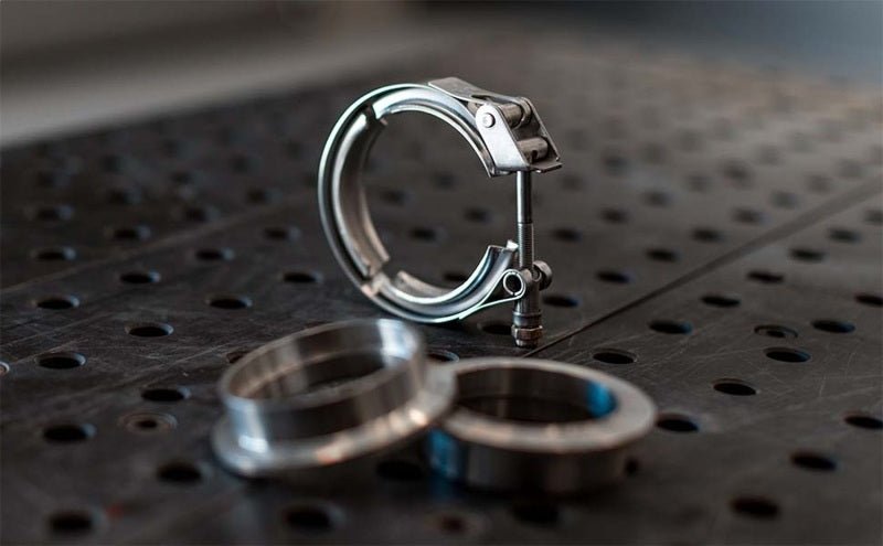 Magnaflow - MagnaFlow 2018 Ford Mustang V8 - 5.0LGAS Exhaust Acc - 2.5in ID/OD - 304SS - Integrated V - Band Flanges - Demon Performance