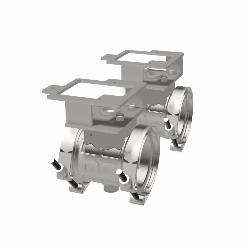 Magnaflow - MagnaFlow 2018 Ford Mustang V8 - 5.0LGAS Exhaust Acc - 2.5in ID/OD - 304SS - Integrated V - Band Flanges - Demon Performance