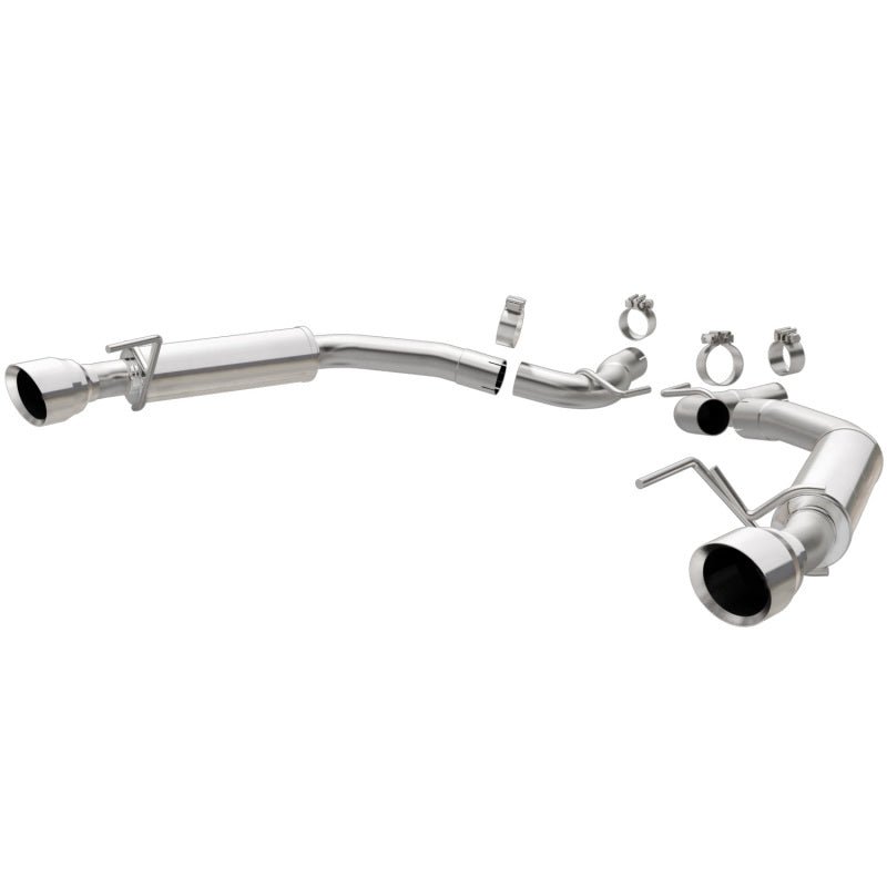 Magnaflow - MagnaFlow Axle Back, SS, 2.5in, Competition, Dual Split Polish 4.5in Tip 2015 Ford Mustang Ecoboost - Demon Performance