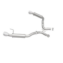 Magnaflow - MagnaFlow Axle Back, SS, 2.5in, Competition, Dual Split Polish 4.5in Tip 2015 Ford Mustang Ecoboost - Demon Performance