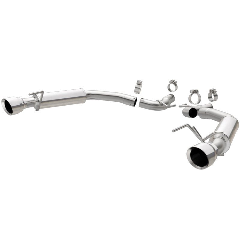 Magnaflow - MagnaFlow Axle Back, SS, 2.5in, Competition, Dual Split Polish 4.5in Tip 2015 Ford Mustang Ecoboost - Demon Performance