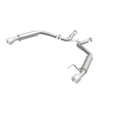 Magnaflow - MagnaFlow Axle Back, SS, 2.5in, Competition, Dual Split Polish 4.5in Tip 2015 Ford Mustang Ecoboost - Demon Performance