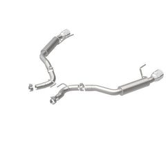 Magnaflow - MagnaFlow Axle Back, SS, 2.5in, Competition, Dual Split Polish 4.5in Tip 2015 Ford Mustang Ecoboost - Demon Performance