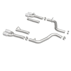 Magnaflow - MagnaFlow Axle-Back, SS, 2.5in, Quad Split Rear 3.5in Tip 2015 Dodge Challenger 3.6L V6 - Demon Performance