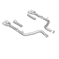Magnaflow - MagnaFlow Axle-Back, SS, 2.5in, Quad Split Rear 3.5in Tip 2015 Dodge Challenger 3.6L V6 - Demon Performance