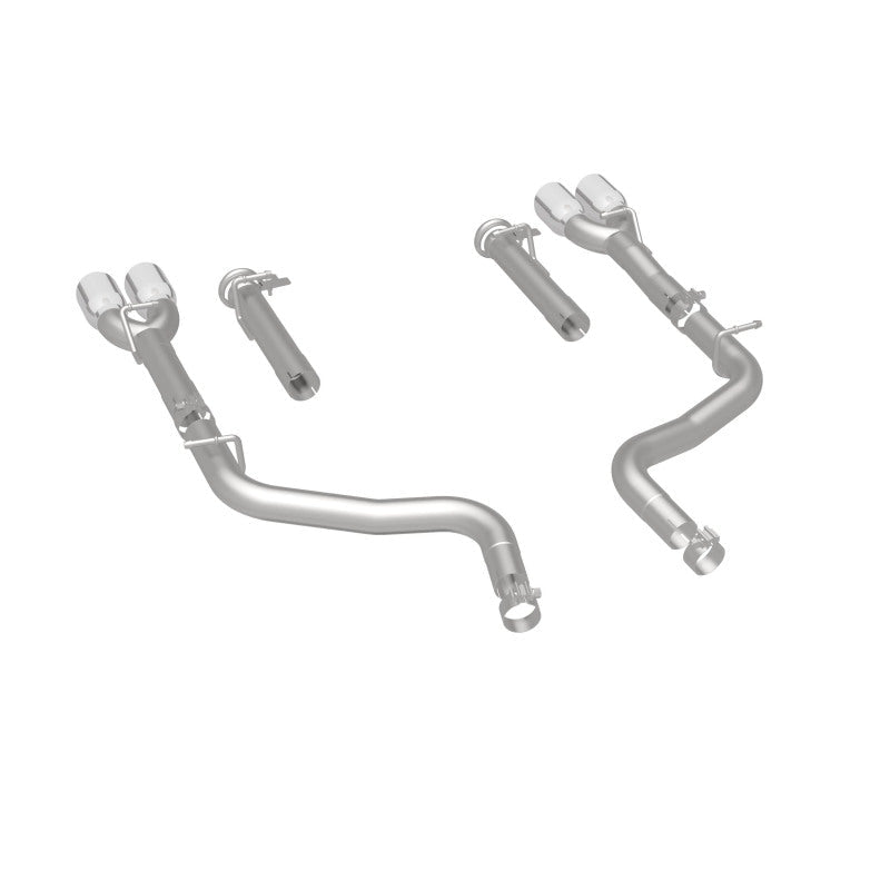 Magnaflow - MagnaFlow Axle-Back, SS, 2.5in, Quad Split Rear 3.5in Tip 2015 Dodge Challenger R/T 5.7L - Demon Performance
