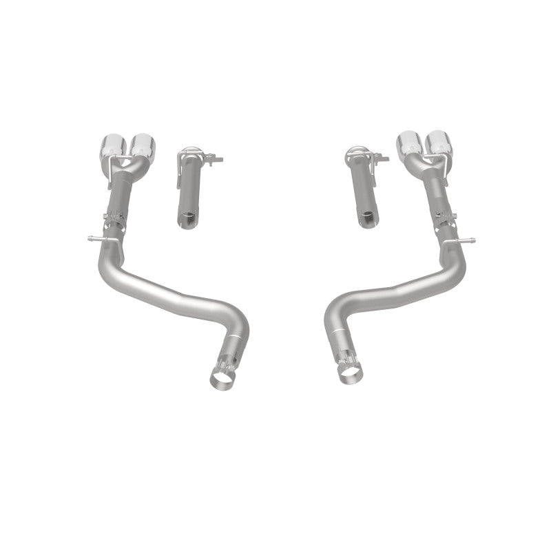 Magnaflow - MagnaFlow Axle-Back, SS, 2.5in, Quad Split Rear 3.5in Tip 2015 Dodge Challenger R/T 5.7L - Demon Performance