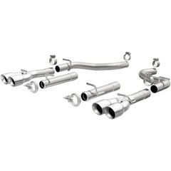 Magnaflow - MagnaFlow Axle-Back, SS, 2.5in, Quad Split Rear 3.5in Tip 2015 Dodge Challenger R/T 5.7L - Demon Performance