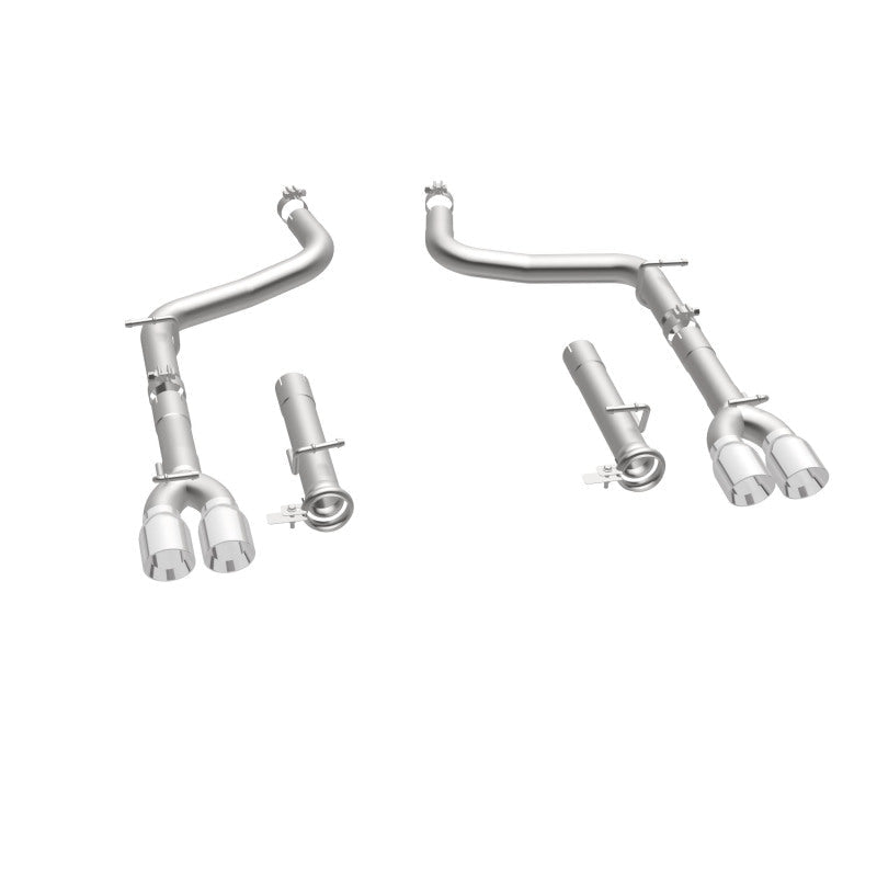 Magnaflow - MagnaFlow Axle-Back, SS, 2.5in, Quad Split Rear 3.5in Tip 2015 Dodge Challenger R/T 5.7L - Demon Performance