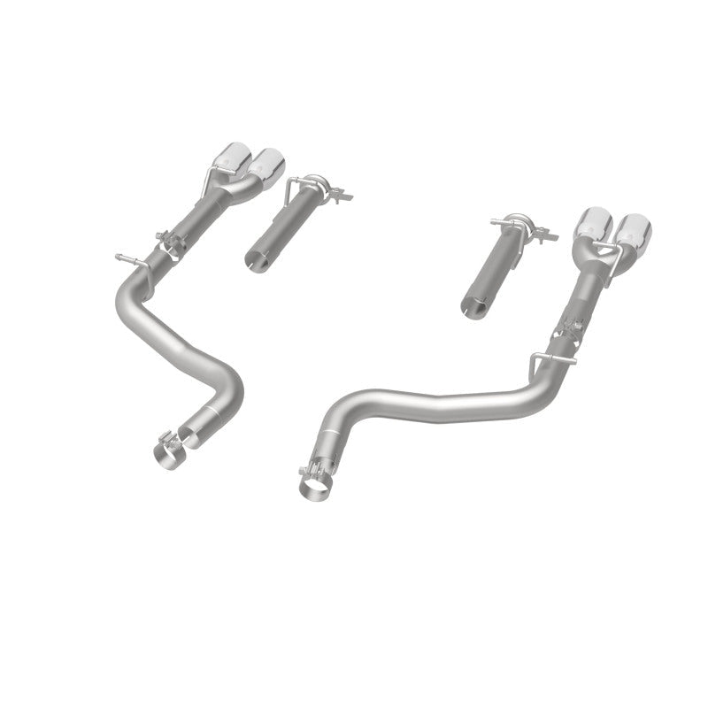 Magnaflow - MagnaFlow Axle-Back, SS, 2.5in, Quad Split Rear 3.5in Tip 2015 Dodge Challenger R/T 5.7L - Demon Performance