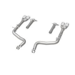 Magnaflow - MagnaFlow Axle-Back, SS, 2.5in, Quad Split Rear 3.5in Tip 2015 Dodge Challenger R/T 5.7L - Demon Performance