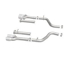 Magnaflow - MagnaFlow Axle-Back, SS, 2.5in, Quad Split Rear 3.5in Tip 2015 Dodge Challenger R/T 5.7L - Demon Performance