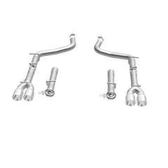 Magnaflow - MagnaFlow Axle-Back, SS, 2.5in, Quad Split Rear 3.5in Tip 2015 Dodge Challenger R/T 5.7L - Demon Performance