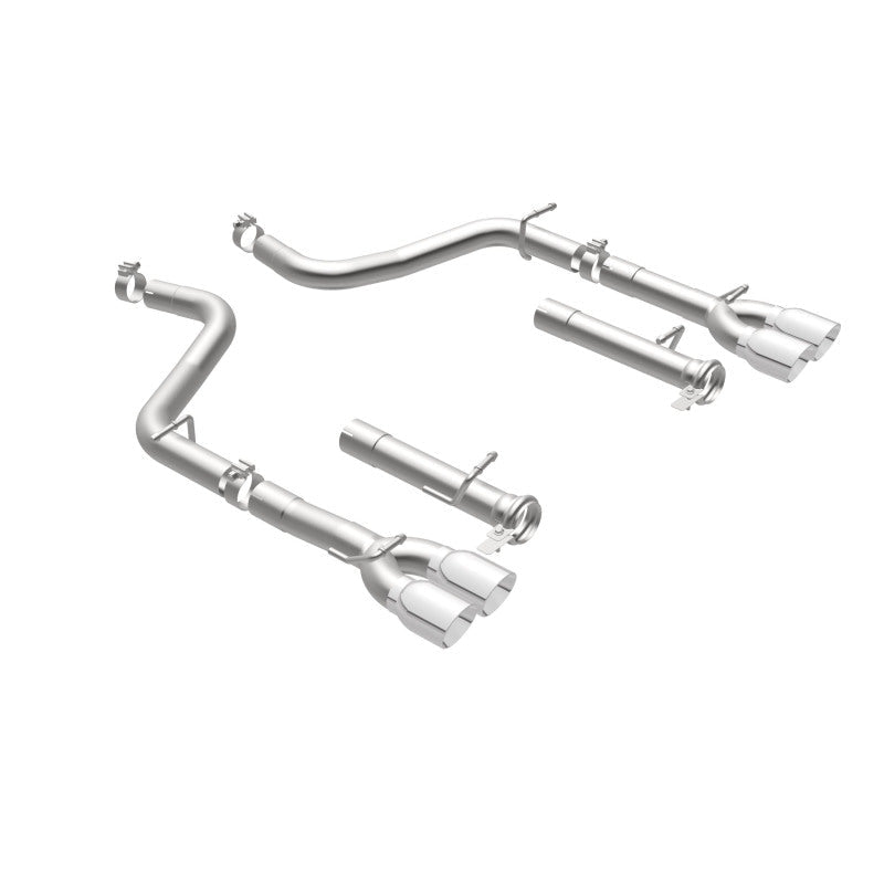 Magnaflow - MagnaFlow Axle-Back, SS, 2.5in, Quad Split Rear 3.5in Tip 2015 Dodge Challenger R/T 5.7L - Demon Performance