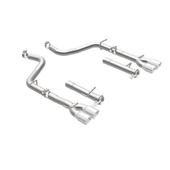Magnaflow - MagnaFlow Axle-Back, SS, 2.5in, Quad Split Rear 3.5in Tip 2015 Dodge Challenger R/T 5.7L - Demon Performance