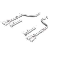 Magnaflow - MagnaFlow Axle-Back, SS, 2.5in, Quad Split Rear 3.5in Tip 2015 Dodge Challenger R/T 5.7L - Demon Performance