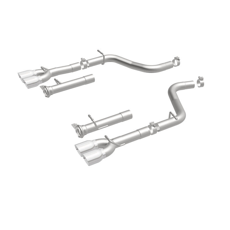 Magnaflow - MagnaFlow Axle-Back, SS, 2.5in, Quad Split Rear 3.5in Tip 2015 Dodge Challenger R/T 5.7L - Demon Performance