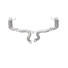 Magnaflow - MagnaFlow Axle Back, SS, 3in, Competition, Dual Split Polished 4.5in Tip 2015 Ford Mustang GT V8 5.0 - Demon Performance