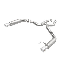 Magnaflow - MagnaFlow Axle Back, SS, 3in, Competition, Dual Split Polished 4.5in Tip 2015 Ford Mustang GT V8 5.0 - Demon Performance
