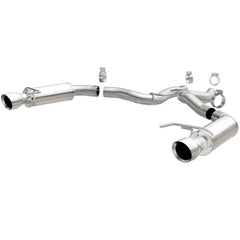 Magnaflow - MagnaFlow Axle Back, SS, 3in, Competition, Dual Split Polished 4.5in Tip 2015 Ford Mustang GT V8 5.0 - Demon Performance