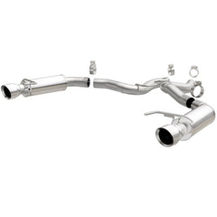 Magnaflow - MagnaFlow Axle Back, SS, 3in, Competition, Dual Split Polished 4.5in Tip 2015 Ford Mustang GT V8 5.0 - Demon Performance