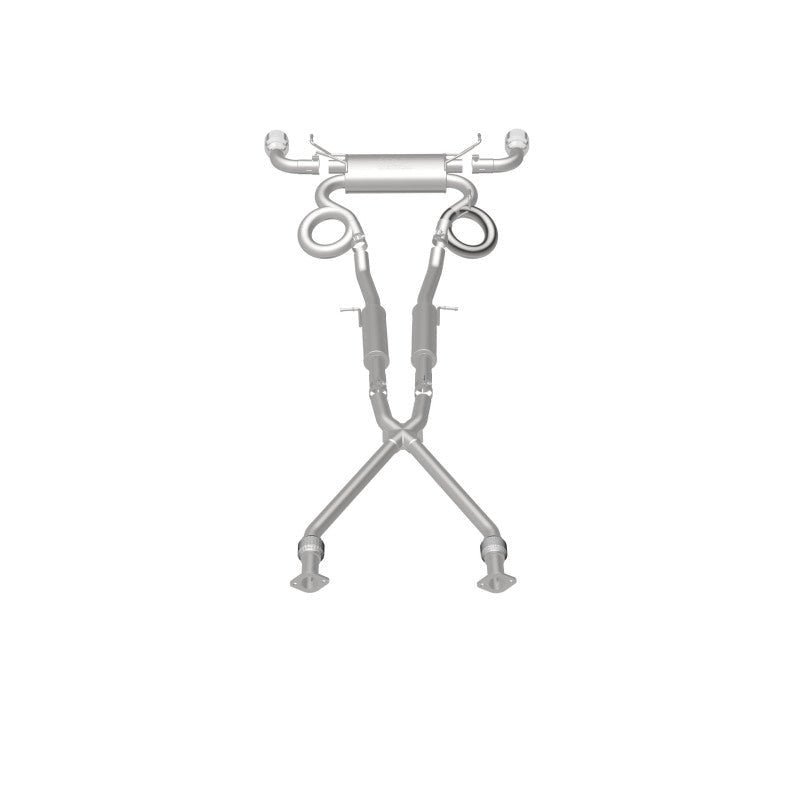 Magnaflow - MagnaFlow Cat - Back 09 - 17 Nissan 370Z V6 3.7L Street Series SS 2.25in Dual Split Rear Exit Exhaust - Demon Performance