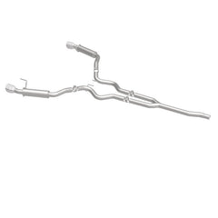 Magnaflow - MagnaFlow Cat - Back 15 - 16 Ford Mustang 2.3L L4 Competition SS 3in Dual Split Rear 4.5in Black Tips - Demon Performance