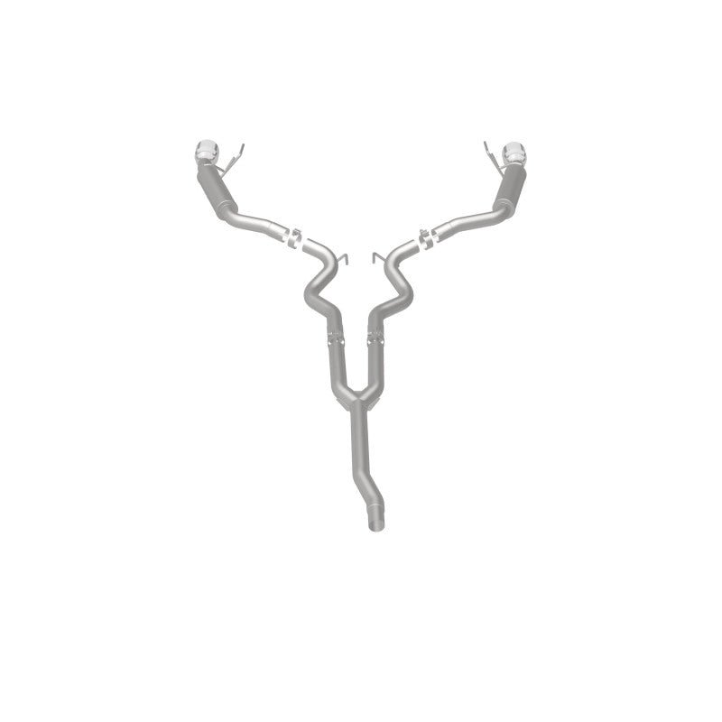 Magnaflow - MagnaFlow Cat - Back 15 - 16 Ford Mustang 2.3L L4 Competition SS 3in Dual Split Rear 4.5in Black Tips - Demon Performance