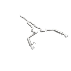 Magnaflow - MagnaFlow Cat - Back 15 - 16 Ford Mustang 2.3L L4 Competition SS 3in Dual Split Rear 4.5in Black Tips - Demon Performance