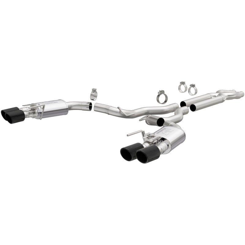 Magnaflow - MagnaFlow Cat - Back 2016 Ford Mustang Shelby GT350/GT350R 5.2L V8 Carbon Fiber Tips - Demon Performance