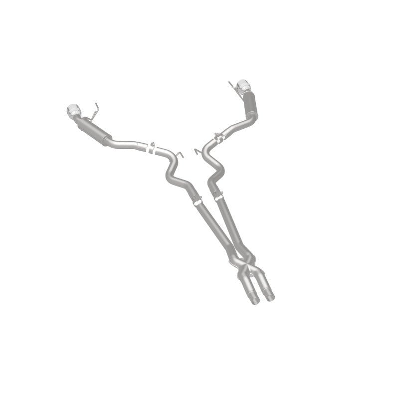 Magnaflow - MagnaFlow Cat Back, SS, 2.5in, Competition, Dual Split Polished 4.5in Tips 2015 Ford Mustang V6 3.7L - Demon Performance