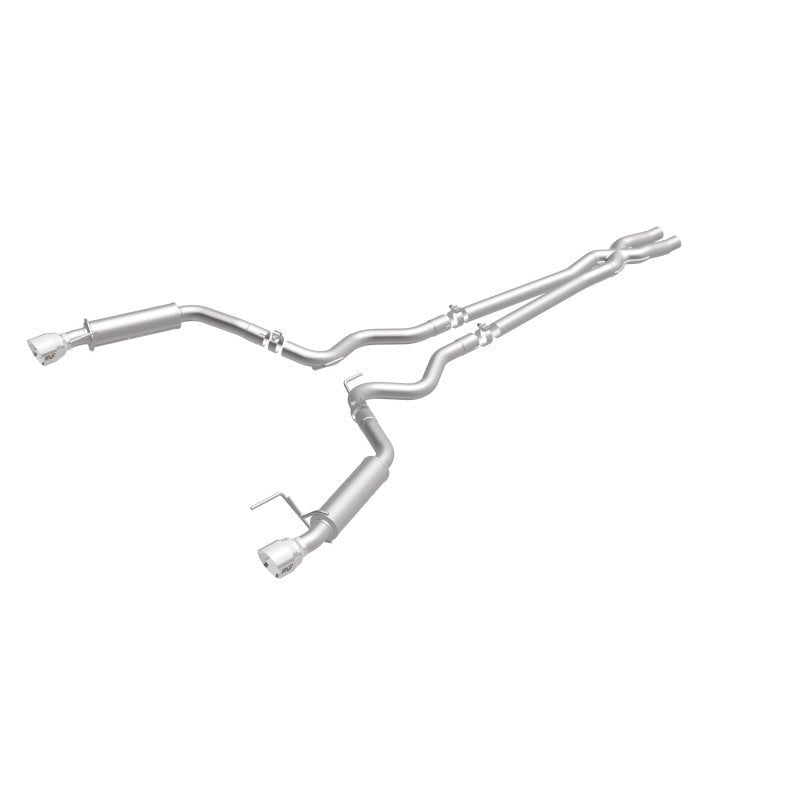 Magnaflow - MagnaFlow Cat Back, SS, 2.5in, Competition, Dual Split Polished 4.5in Tips 2015 Ford Mustang V6 3.7L - Demon Performance
