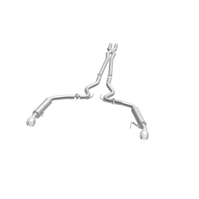 Magnaflow - MagnaFlow Cat Back, SS, 2.5in, Competition, Dual Split Polished 4.5in Tips 2015 Ford Mustang V6 3.7L - Demon Performance