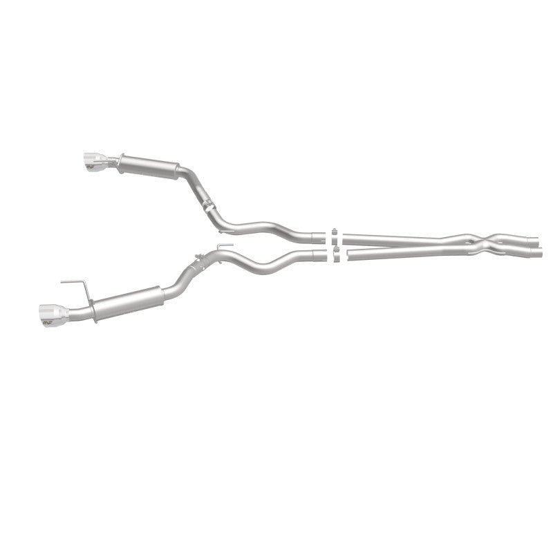 Magnaflow - MagnaFlow Cat Back, SS, 2.5in, Competition, Dual Split Polished 4.5in Tips 2015 Ford Mustang V6 3.7L - Demon Performance