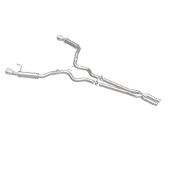 Magnaflow - MagnaFlow Cat Back, SS, 2.5in, Competition, Dual Split Polished 4.5in Tips 2015 Ford Mustang V6 3.7L - Demon Performance