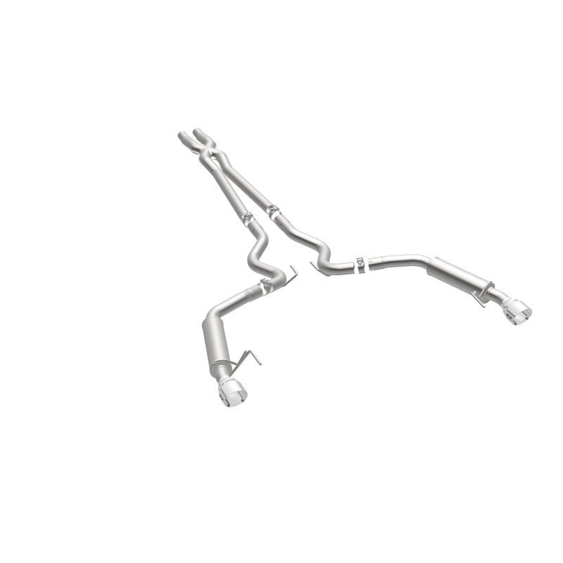 Magnaflow - MagnaFlow Cat Back, SS, 2.5in, Competition, Dual Split Polished 4.5in Tips 2015 Ford Mustang V6 3.7L - Demon Performance