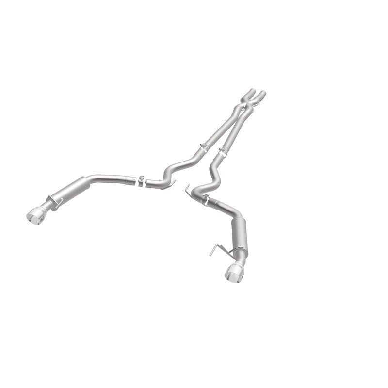 Magnaflow - MagnaFlow Cat Back, SS, 2.5in, Competition, Dual Split Polished 4.5in Tips 2015 Ford Mustang V6 3.7L - Demon Performance