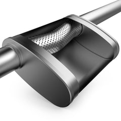 Magnaflow - MagnaFlow Cat-Back SS 2.5in Dual Split Rear Exit (OEM Tips) 15-16 Dodge/Chrysler Charger/300 5.7L V8 - Demon Performance