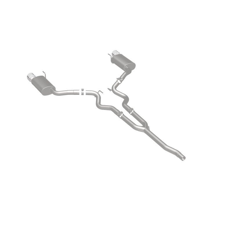 Magnaflow - MagnaFlow Cat Back, SS, 2.5in, Street, Dual Split Polished 4.5in Tips 2015 Ford Mustang Ecoboost - Demon Performance