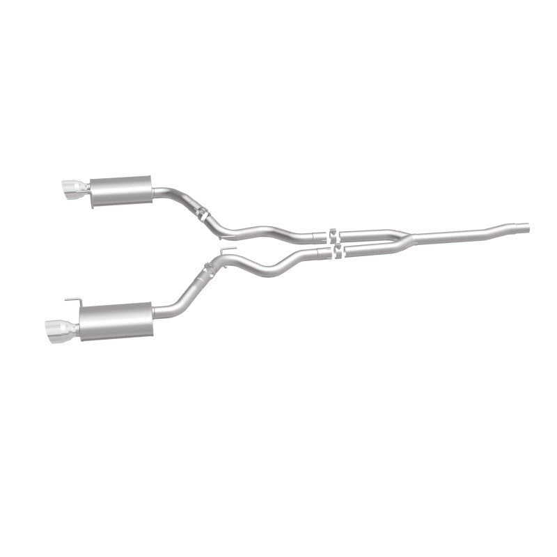 Magnaflow - MagnaFlow Cat Back, SS, 2.5in, Street, Dual Split Polished 4.5in Tips 2015 Ford Mustang Ecoboost - Demon Performance