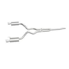 Magnaflow - MagnaFlow Cat Back, SS, 2.5in, Street, Dual Split Polished 4.5in Tips 2015 Ford Mustang Ecoboost - Demon Performance
