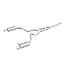Magnaflow - MagnaFlow Cat Back, SS, 2.5in, Street, Dual Split Polished 4.5in Tips 2015 Ford Mustang Ecoboost - Demon Performance