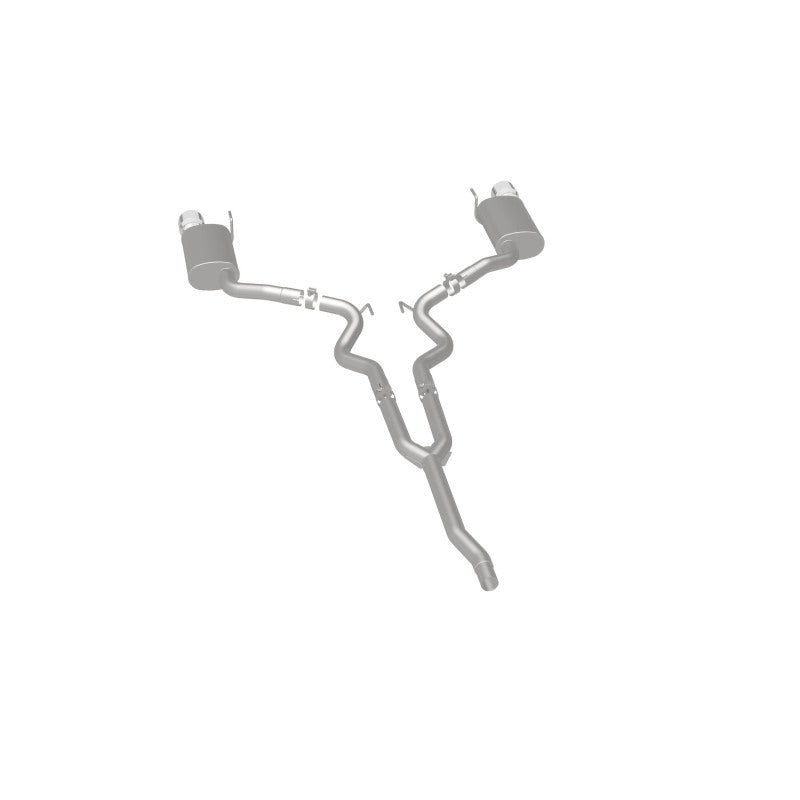 Magnaflow - MagnaFlow Cat Back, SS, 2.5in, Street, Dual Split Polished 4.5in Tips 2015 Ford Mustang Ecoboost - Demon Performance