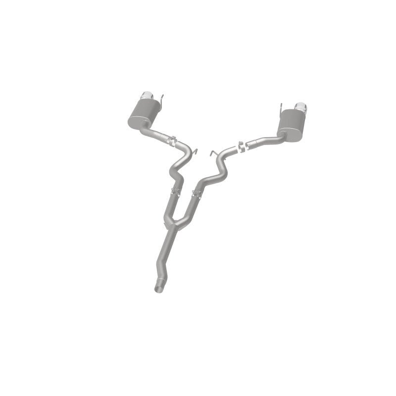 Magnaflow - MagnaFlow Cat Back, SS, 2.5in, Street, Dual Split Polished 4.5in Tips 2015 Ford Mustang Ecoboost - Demon Performance