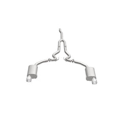 Magnaflow - MagnaFlow Cat Back, SS, 2.5in, Street, Dual Split Polished 4.5in Tips 2015 Ford Mustang Ecoboost - Demon Performance
