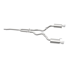 Magnaflow - MagnaFlow Cat Back, SS, 2.5in, Street, Dual Split Polished 4.5in Tips 2015 Ford Mustang Ecoboost - Demon Performance